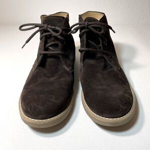 Michael Pasinkoff chocolate suede chukka boots size 40